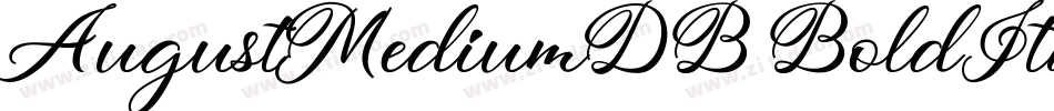 AugustMediumDB BoldItalic字体转换
